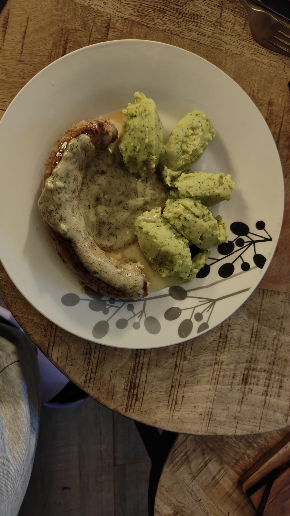 Broccolipuree met Worst