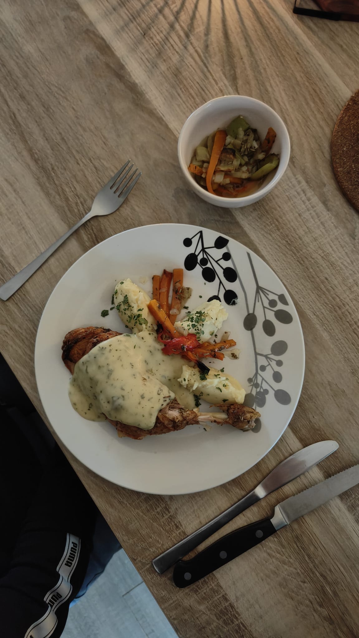 Krokante Kipfilet met Veloutesaus